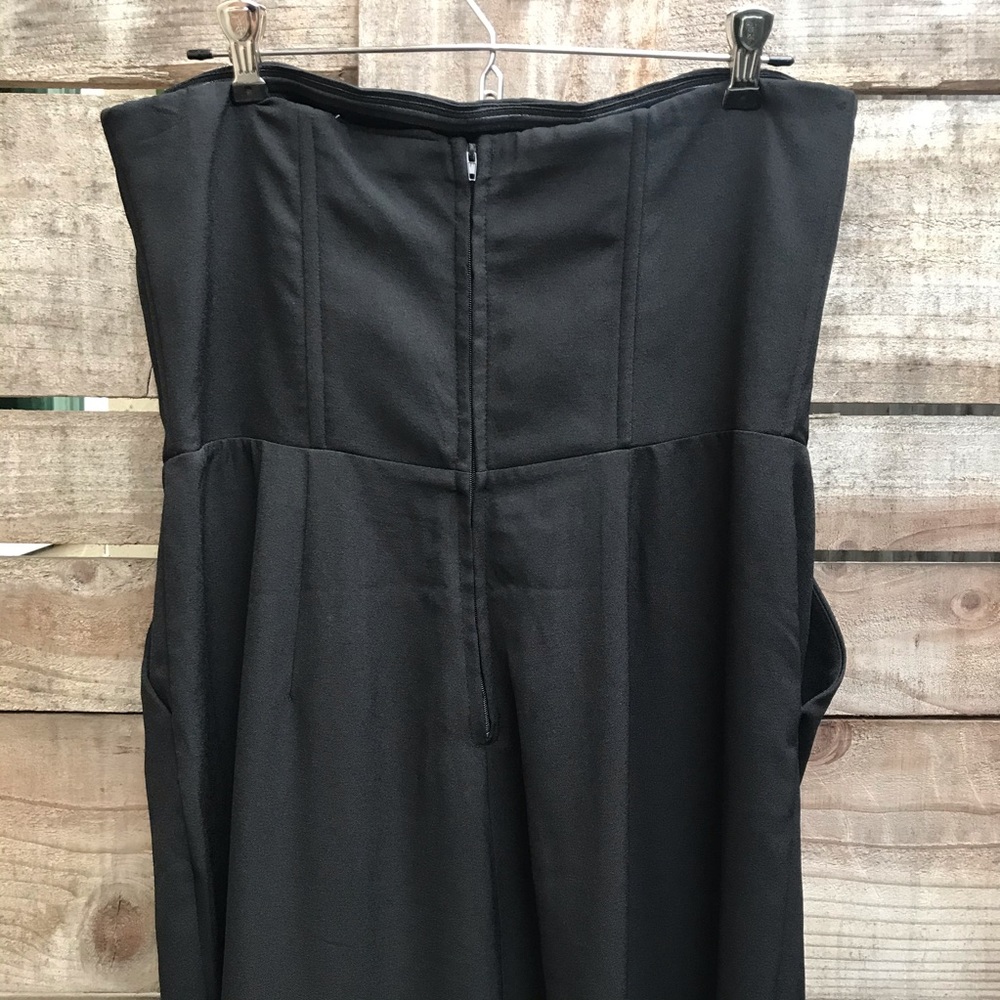 Black Strapless Jumpsuit - Picture 6 of 8